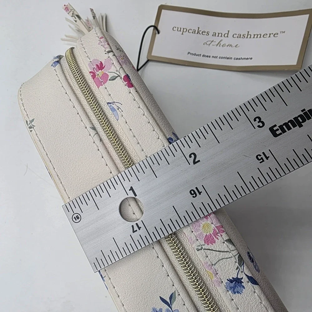 NEW Cupcakes & Cashmere at Home Travel Jewelry Box Floral Organizer Case Gift
